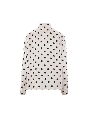 Polka-dot Print Twill Shirt-DOLCE&GABBANA-JOHN JULIA