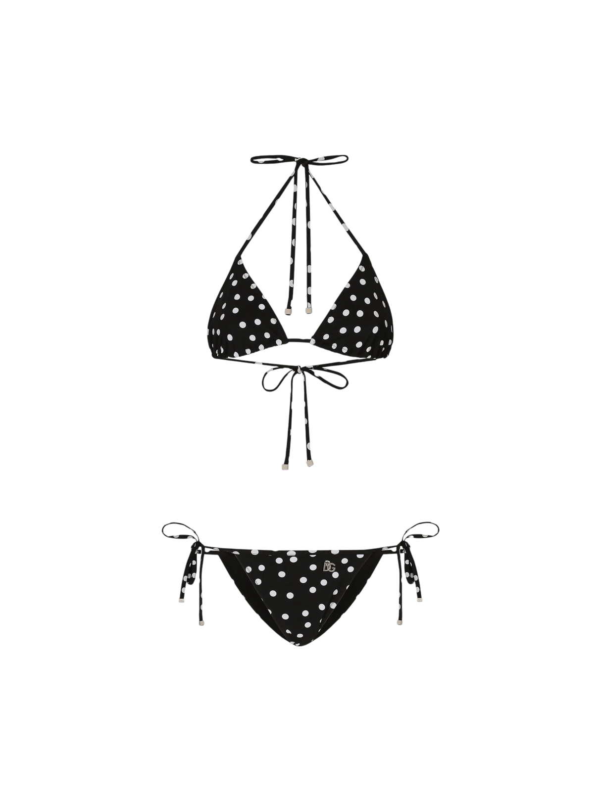 Polka-dot Printed Lycra Bikini-DOLCE&GABBANA-JOHN JULIA