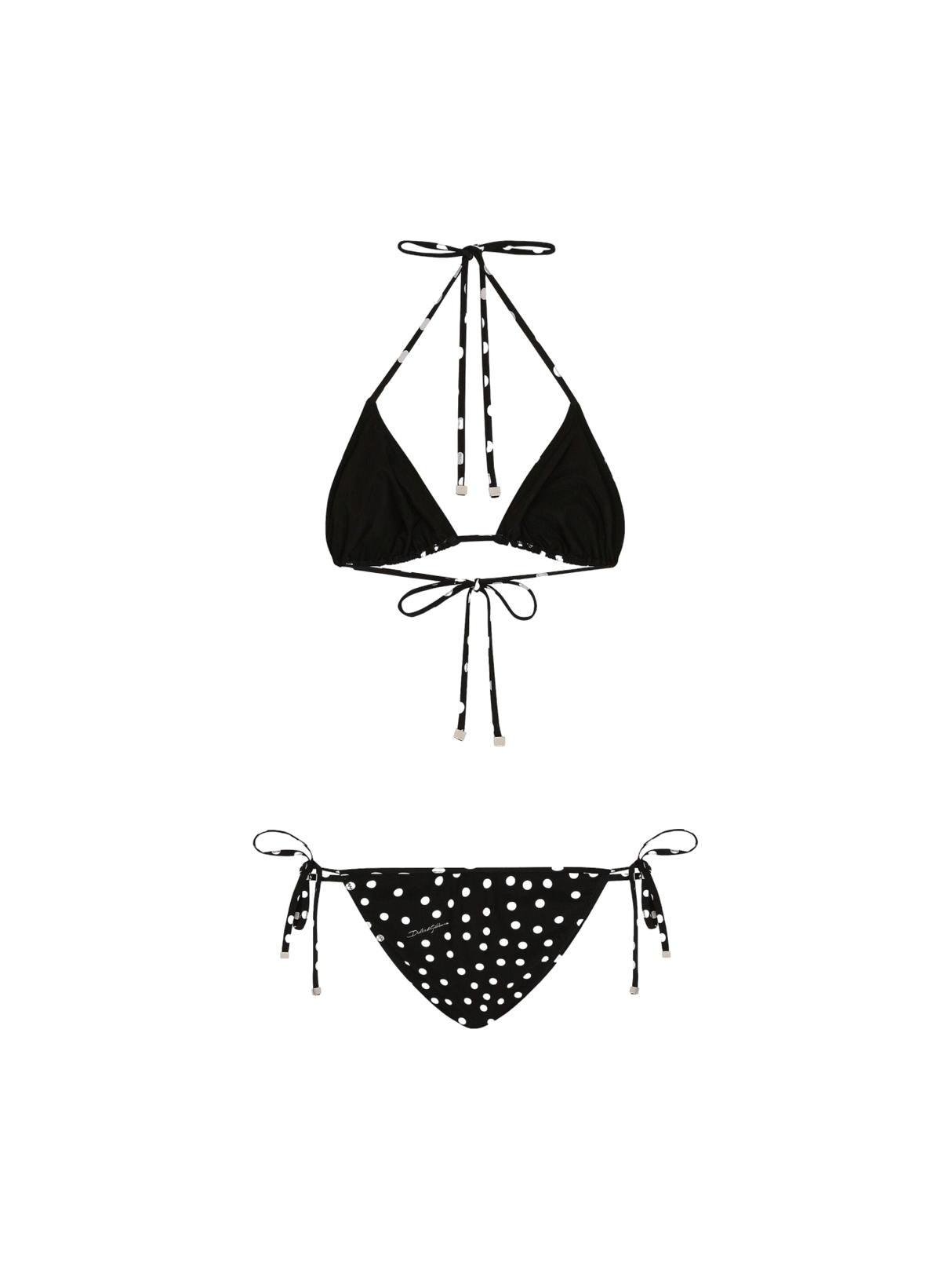 Polka-dot Printed Lycra Bikini-DOLCE&GABBANA-JOHN JULIA