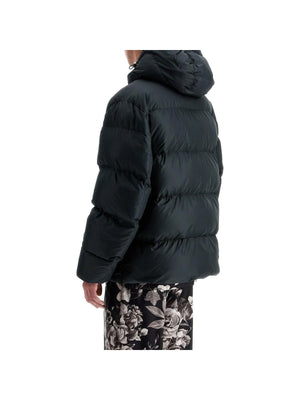 Quilted Nylon Down Jacket.