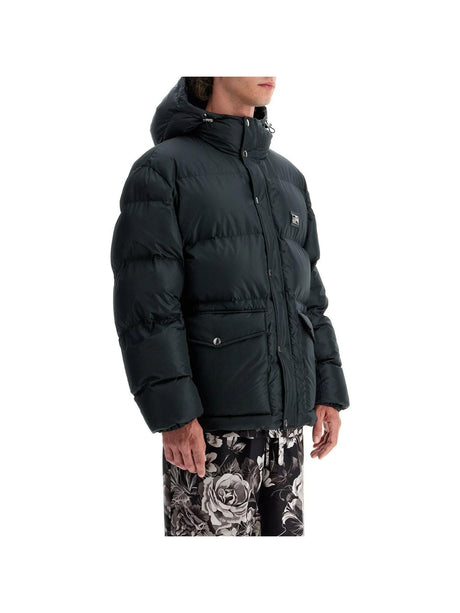 Quilted Nylon Down Jacket.