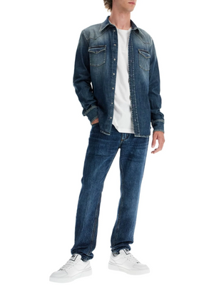 Regular Jeans With Contrasting Pocket