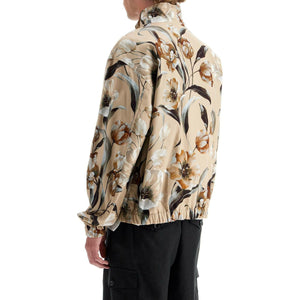 Reversible Floral Cotton Gabardine Jacket.