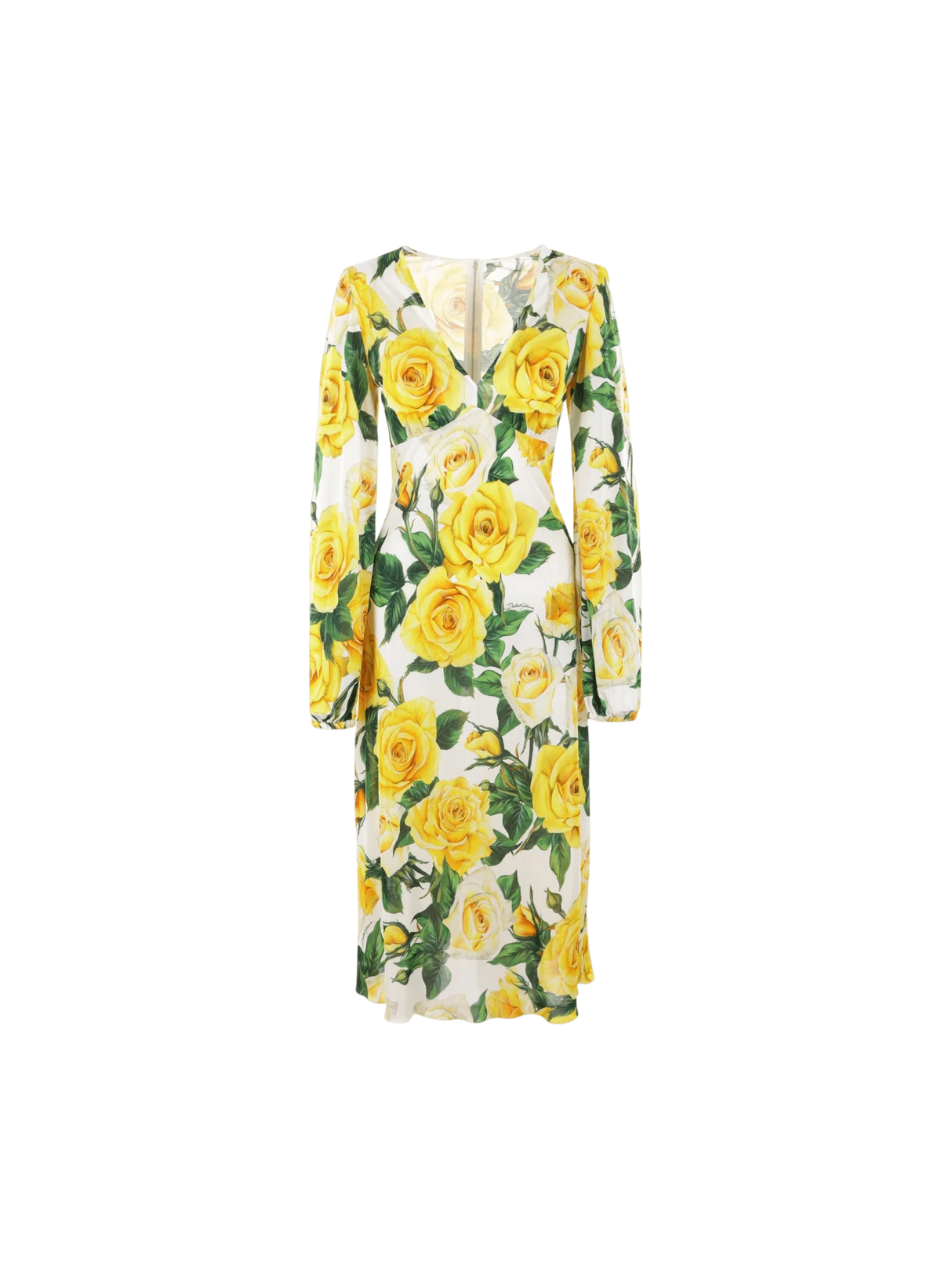 Roses Printed Dress-Dolce & Gabbana-JOHN JULIA