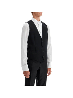 DOLCE & GABBANA-Sartorial Satin Waistcoat -JOHN JULIA.