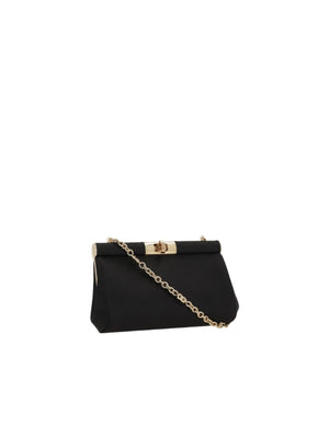 Satin Small Marlene Chain Clutch-DOLCE&GABBANA-JOHN JULIA