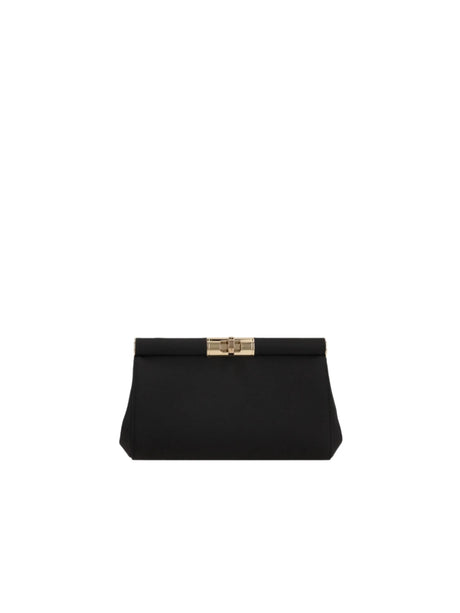 Satin Small Marlene Chain Clutch-DOLCE&GABBANA-JOHN JULIA