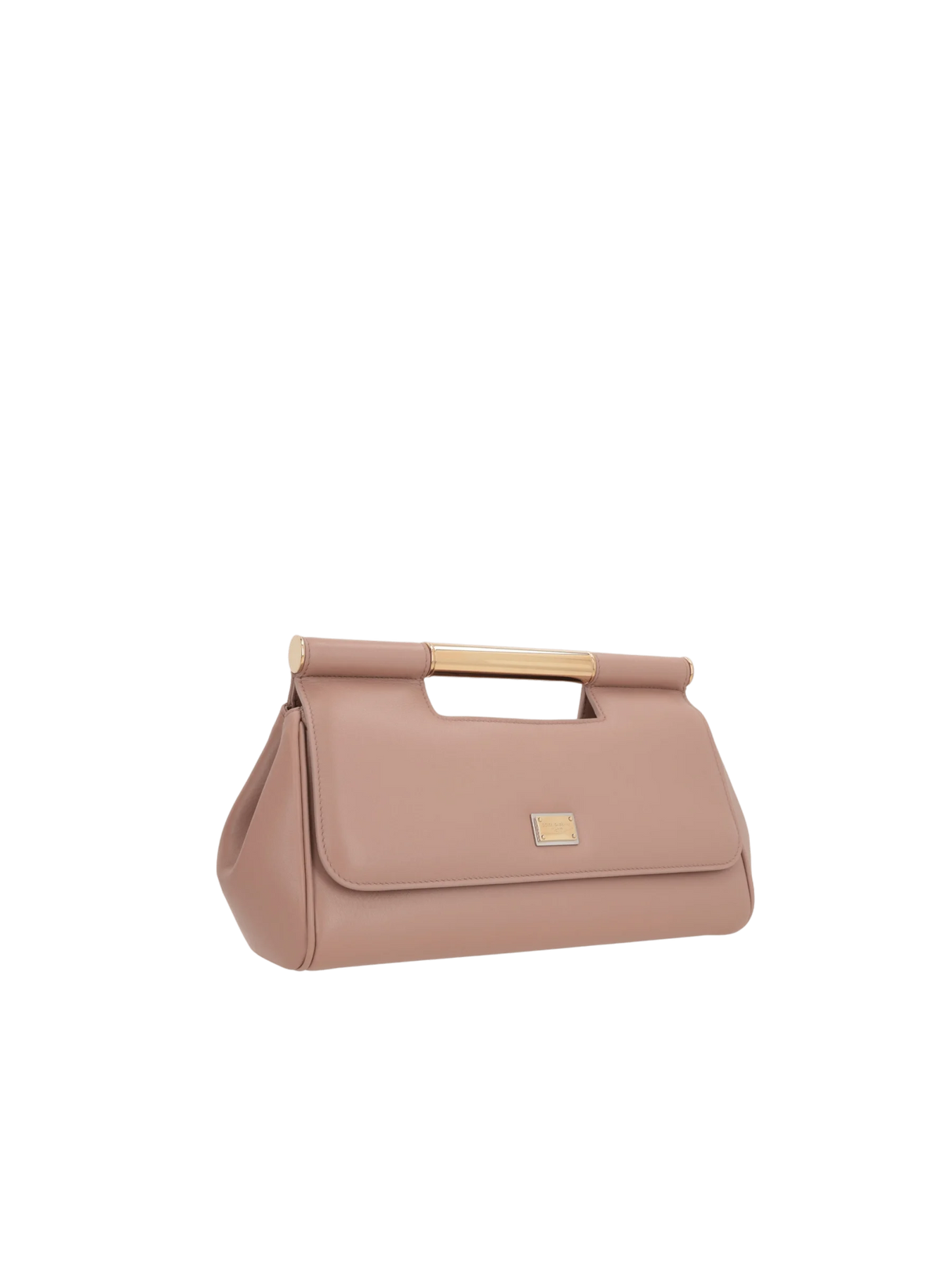 Sicily Clutch Smooth Leather Handbag-DOLCE&GABBANA-JOHN JULIA