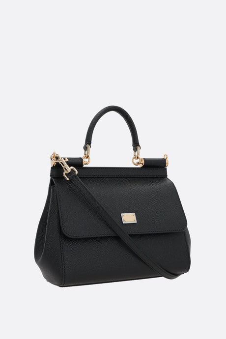 Sicily Small Top Handle Bag In Dauphine Leather