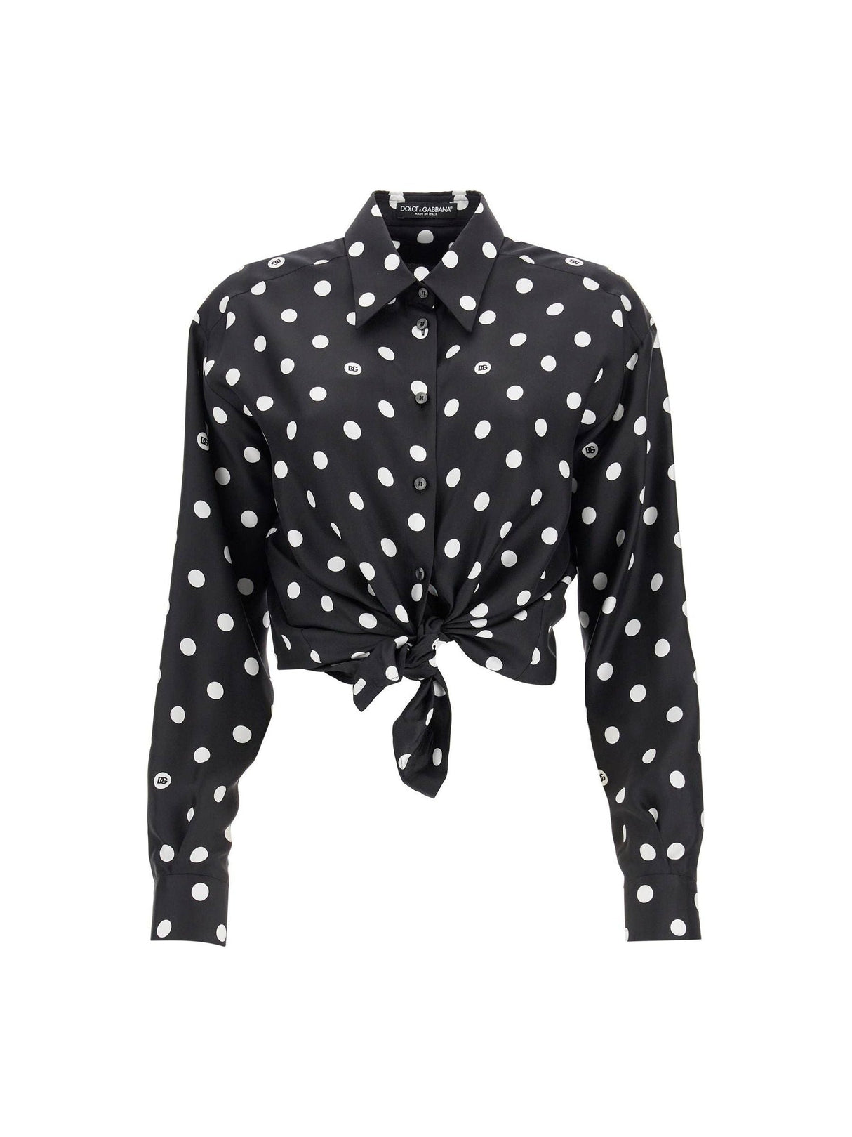 Silk Polka Dot Blouse