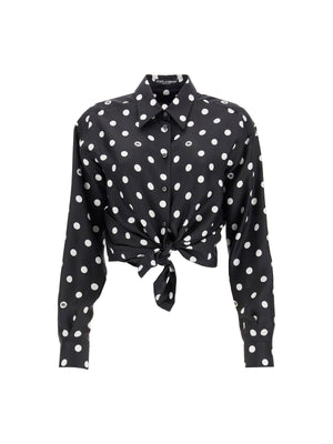 Silk Polka Dot Blouse - 34 - Women > Clothing > Shirts and Blouses > Shirts