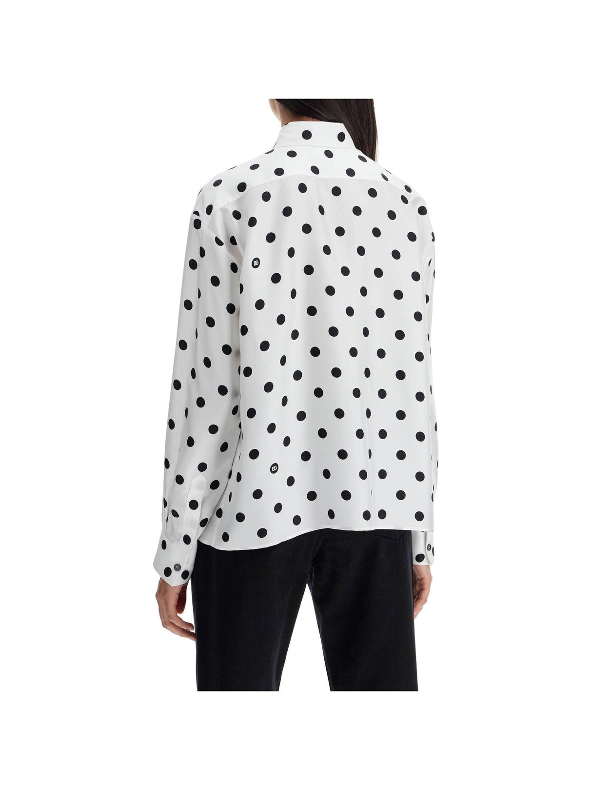 Silk Polka Dot Blouse