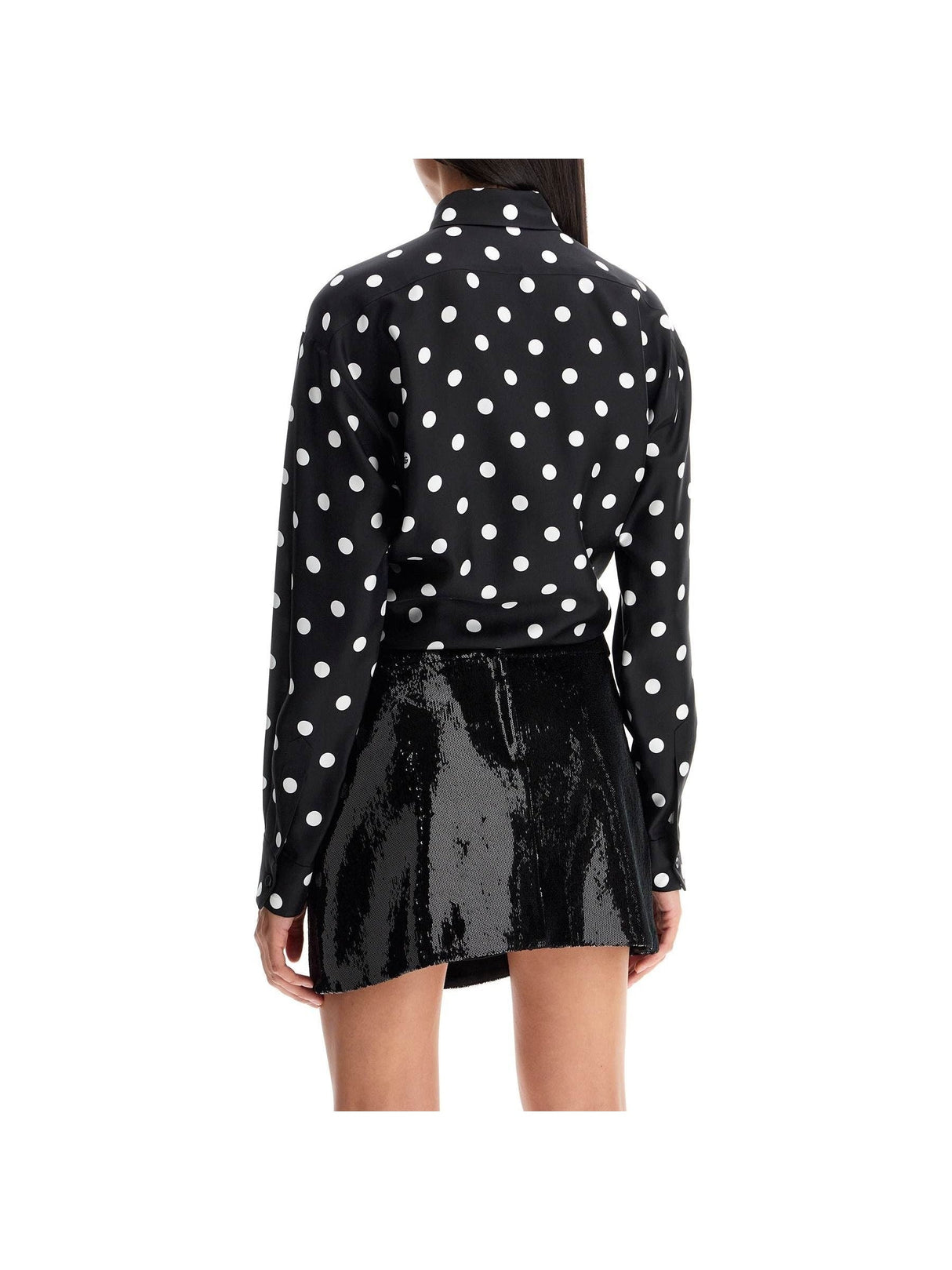 Silk Polka Dot Blouse - Women > Clothing > Shirts and Blouses > Shirts