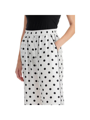 Polka Dot Silk Pajama Pants-Dolce & Gabbana-JOHN JULIA