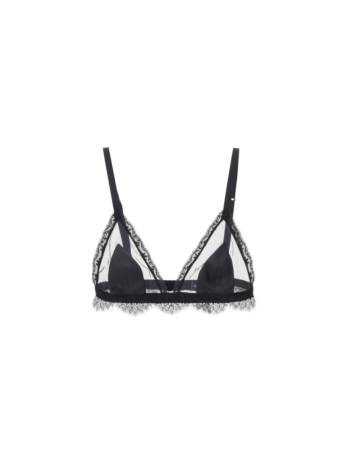 Silk Satin And Lace Triangle Bra - 000 - Women > Clothing > Lingerie and nightwear > Bras