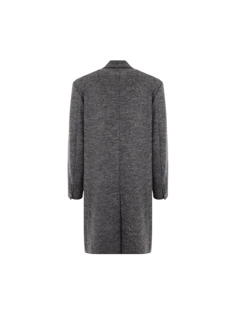 Single-breasted Wool Coat-DOLCE&GABBANA-JOHN JULIA