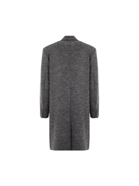 Single-breasted Wool Coat-DOLCE&GABBANA-JOHN JULIA