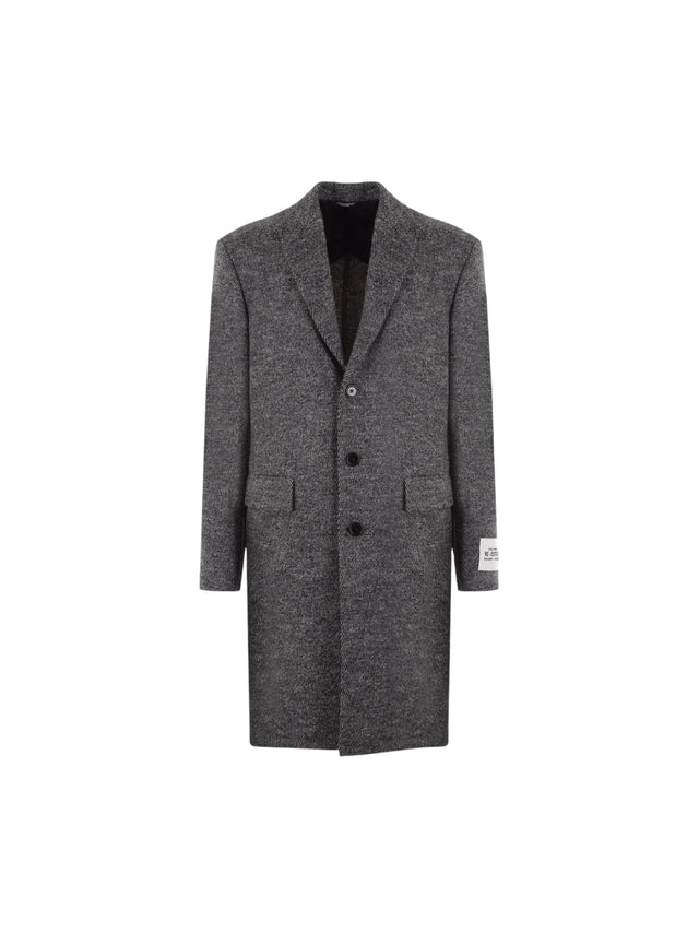 Single-breasted Wool Coat-DOLCE&GABBANA-JOHN JULIA