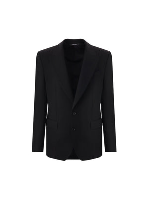 Single-breasted Wool Jacket-DOLCE&GABBANA-JOHN JULIA