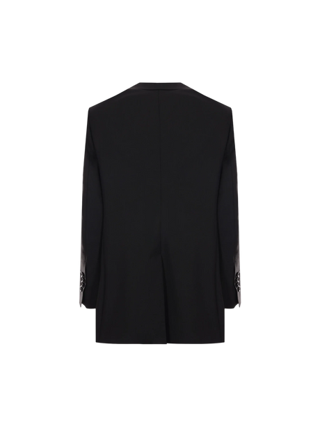 Single-breasted Wool Jacket-DOLCE&GABBANA-JOHN JULIA