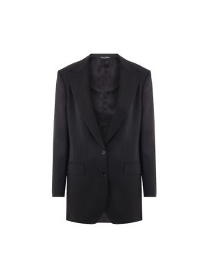 Single-breasted Wool Jacket-DOLCE&GABBANA-JOHN JULIA