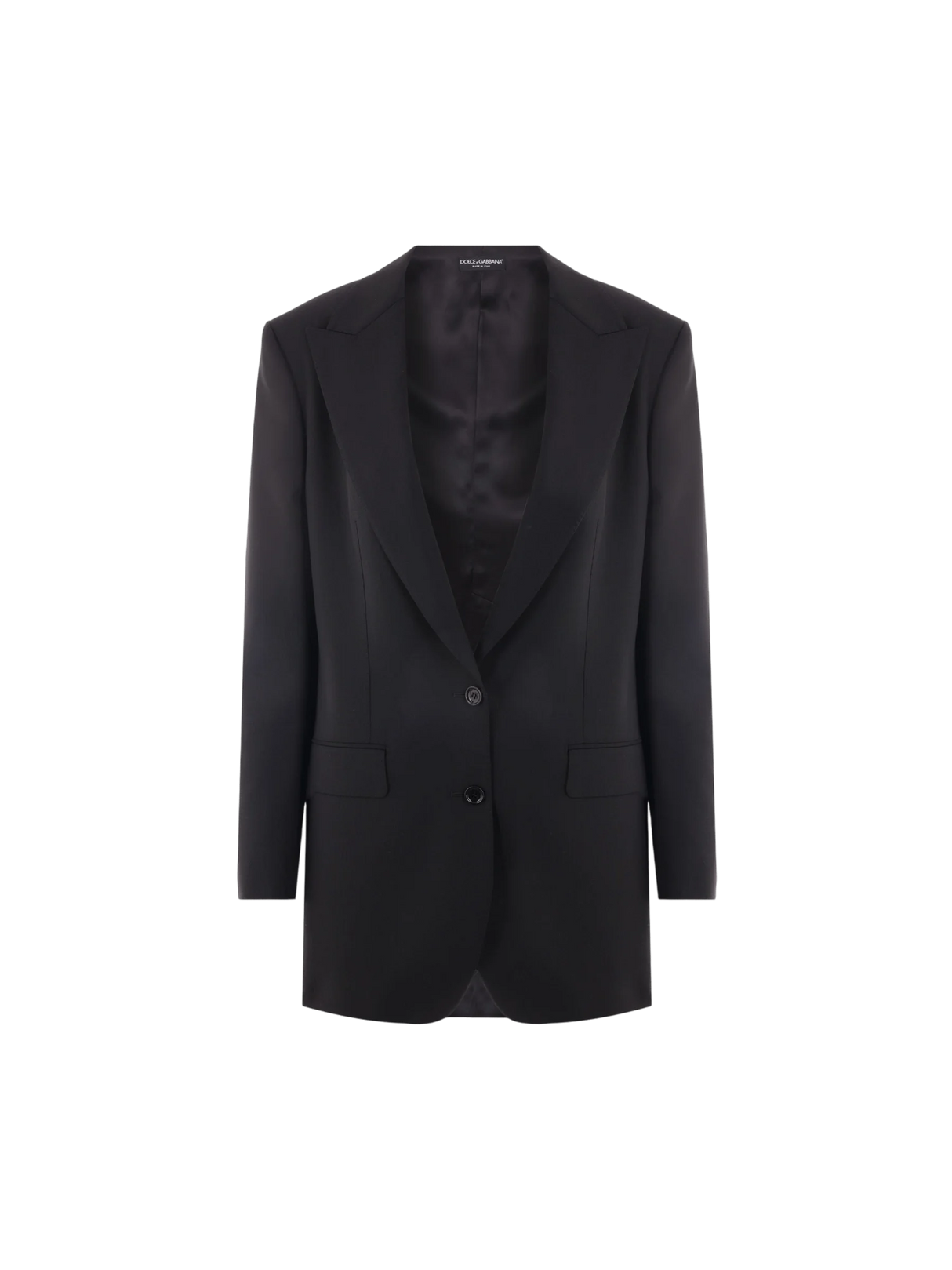 Single-Breasted Wool Jacket-Dolce & Gabbana-JOHN JULIA