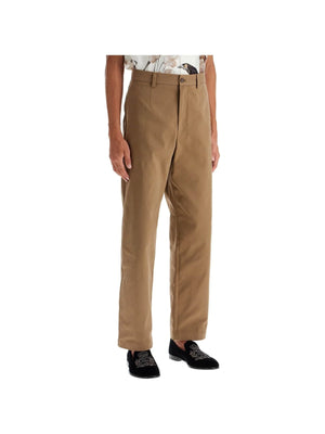 DOLCE & GABBANA-Straight Cotton Stretch Pants In 8 -JOHN JULIA.