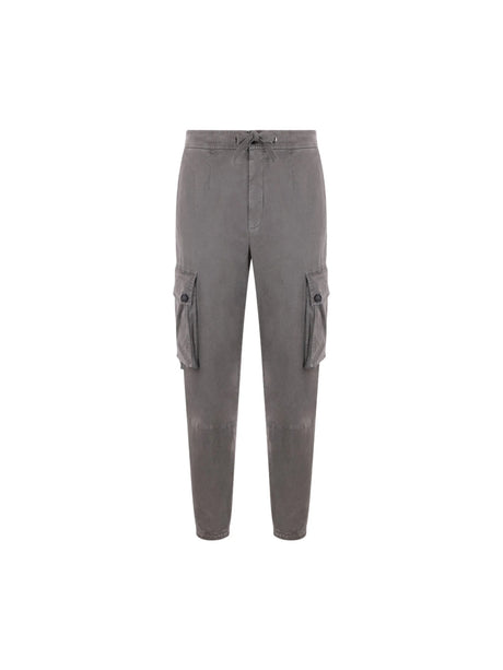 Stretch Cotton Cargo Trousers-DOLCE&GABBANA-JOHN JULIA