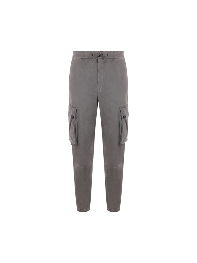 Stretch Cotton Cargo Trousers-DOLCE&GABBANA-JOHN JULIA