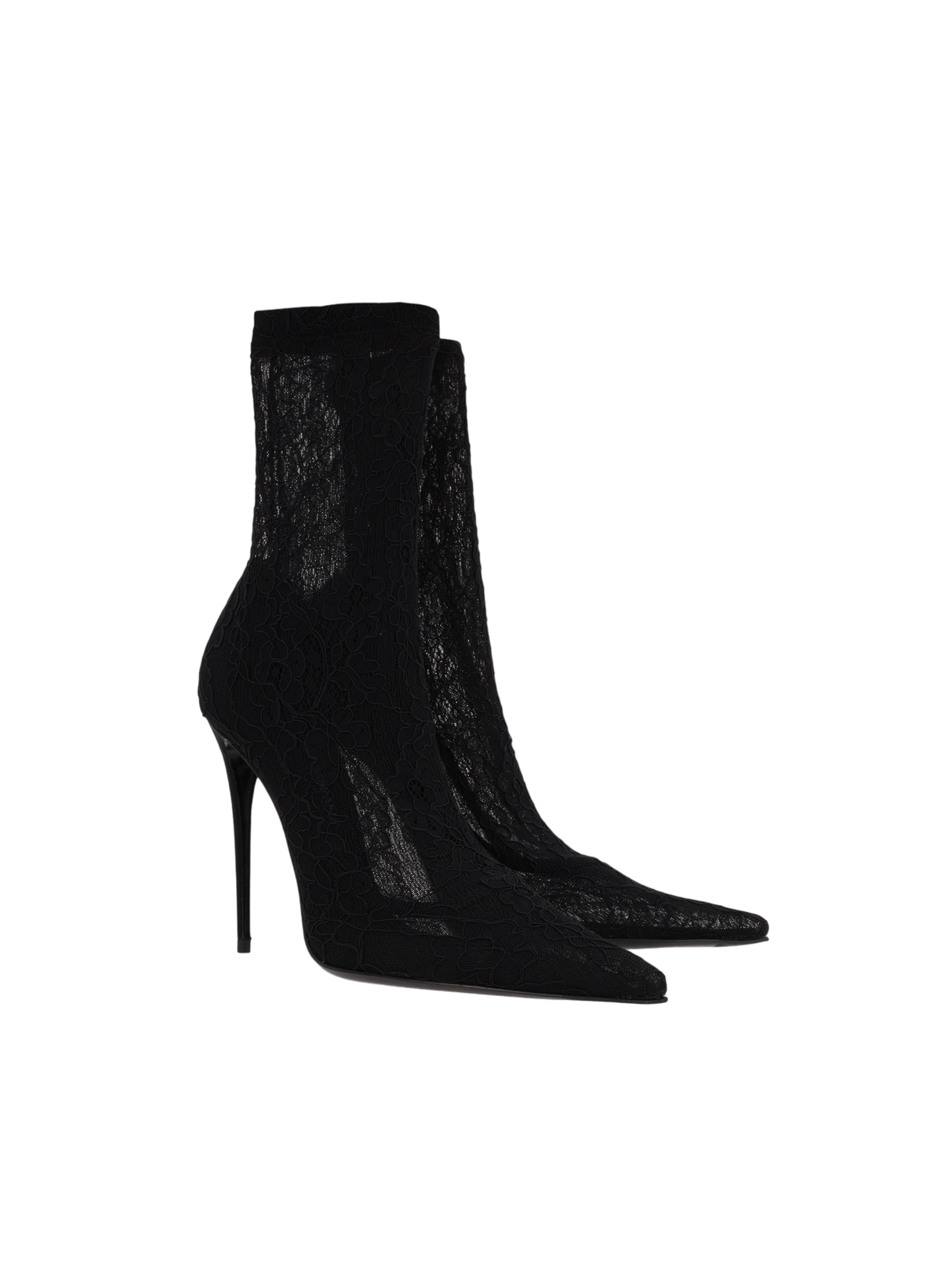 Stretch Lace Ankle Boots-DOLCE&GABBANA-JOHN JULIA