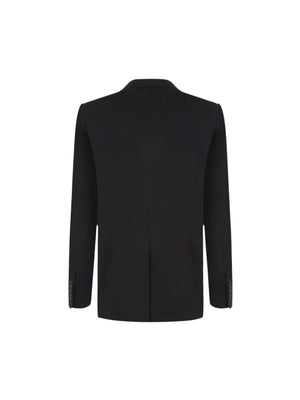 Stretch Wool Single-breasted Jacket-DOLCE&GABBANA-JOHN JULIA