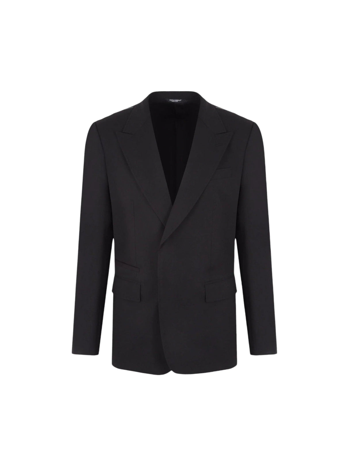 Stretch Wool Single-breasted Jacket-DOLCE&GABBANA-JOHN JULIA