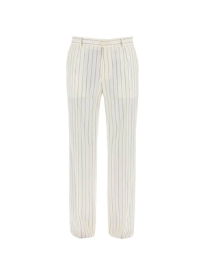 Tailored Pinstripe Wool Trousers-Dolce & Gabbana-JOHN JULIA