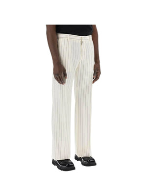 Tailored Pinstripe Wool Trousers-Dolce & Gabbana-JOHN JULIA