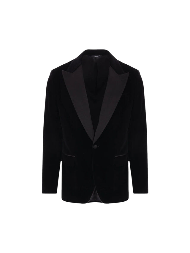 Tuxedo Velvet Jacket-Dolce & Gabbana-JOHN JULIA