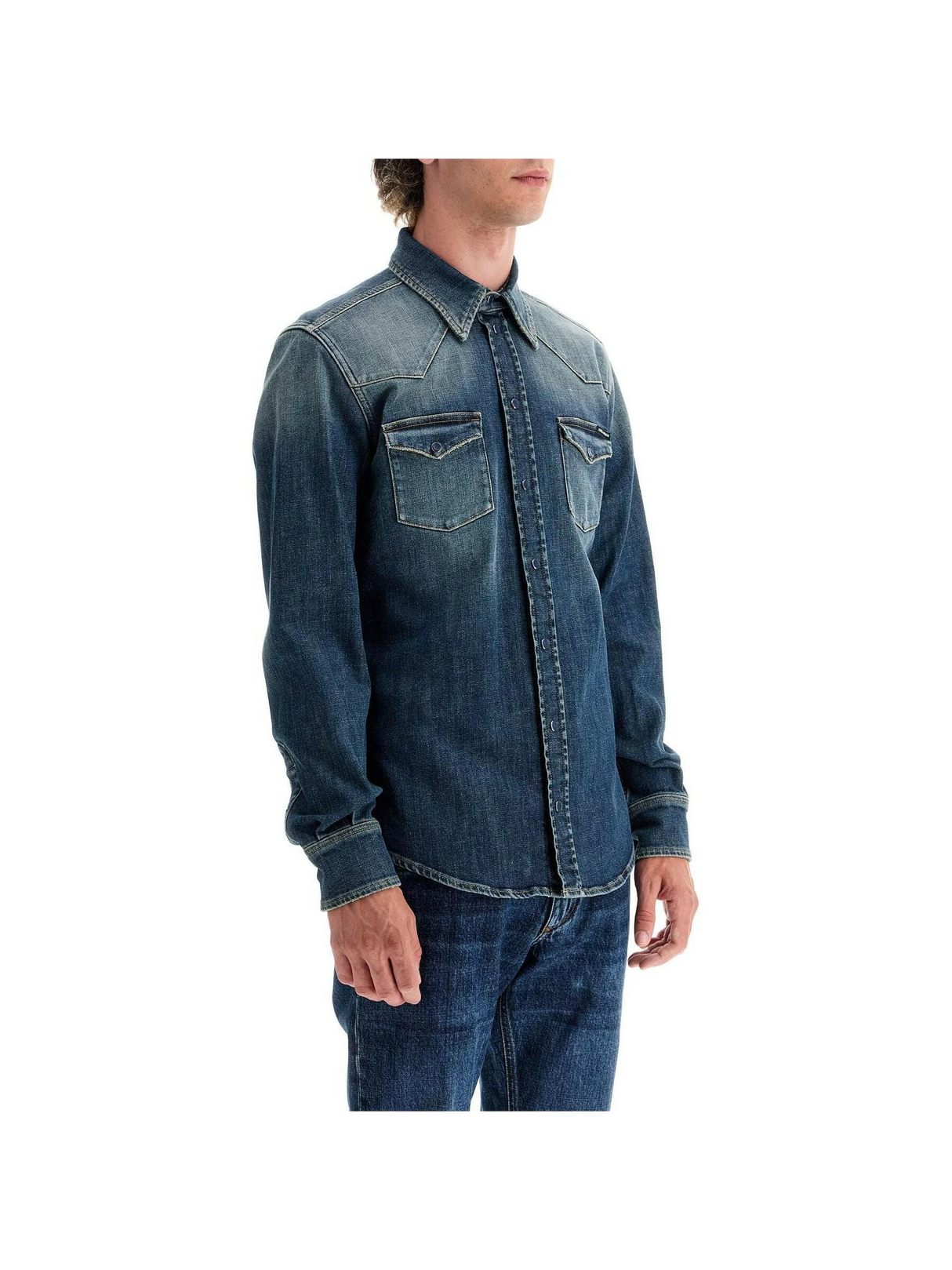 Western Denim Shirt.