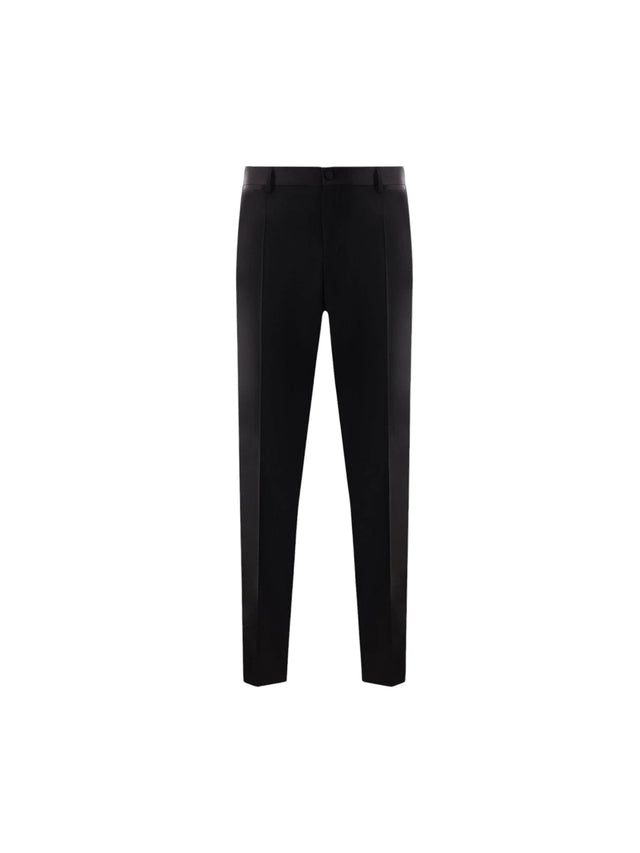 Wool and Silk Tuxedo Trousers-DOLCE&GABBANA-JOHN JULIA