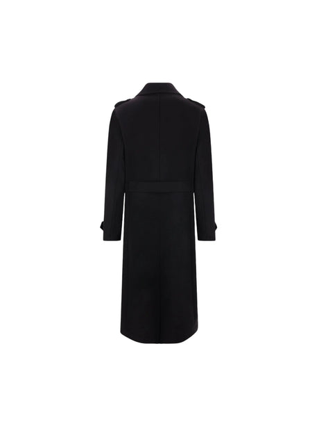 Wool Cashmere Double-breasted Coat-DOLCE&GABBANA-JOHN JULIA