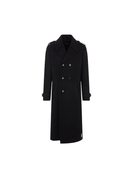 Wool Cashmere Double-breasted Coat-DOLCE&GABBANA-JOHN JULIA