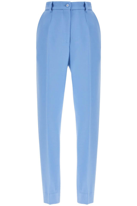 Wool Crepe Trousers For Women