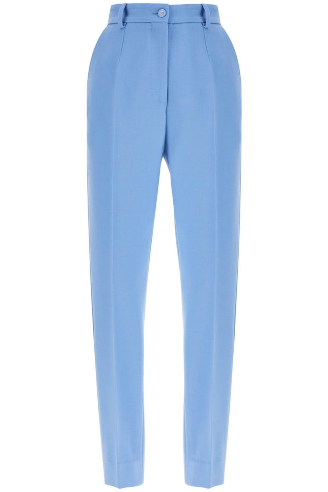 Wool Crepe Trousers For Women