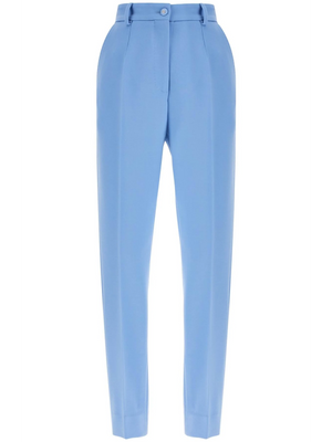 Wool Crepe Trousers For Women