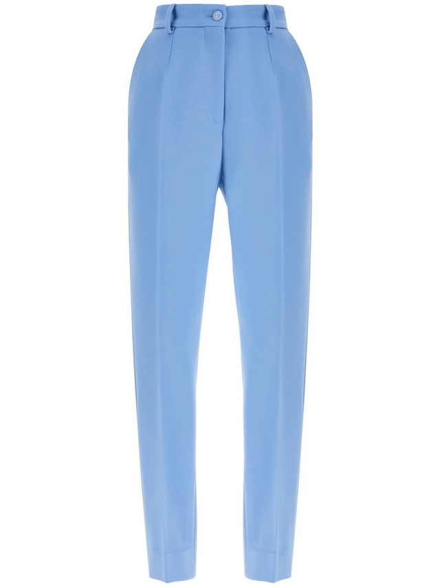 Wool Crepe Trousers For Women