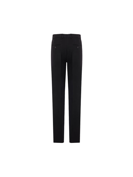 Wool Flared Fitted Pants-DOLCE&GABBANA-JOHN JULIA