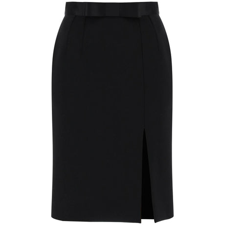 DOLCE & GABBANA-Wool Midi Pencil Skirt -JOHN JULIA.