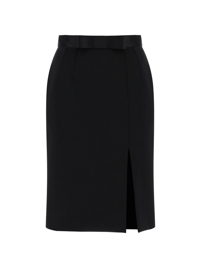 DOLCE & GABBANA-Wool Midi Pencil Skirt -JOHN JULIA.