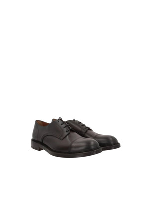 DOUCAL'S-Smooth Leather Derby Shoes-JOHN JULIA