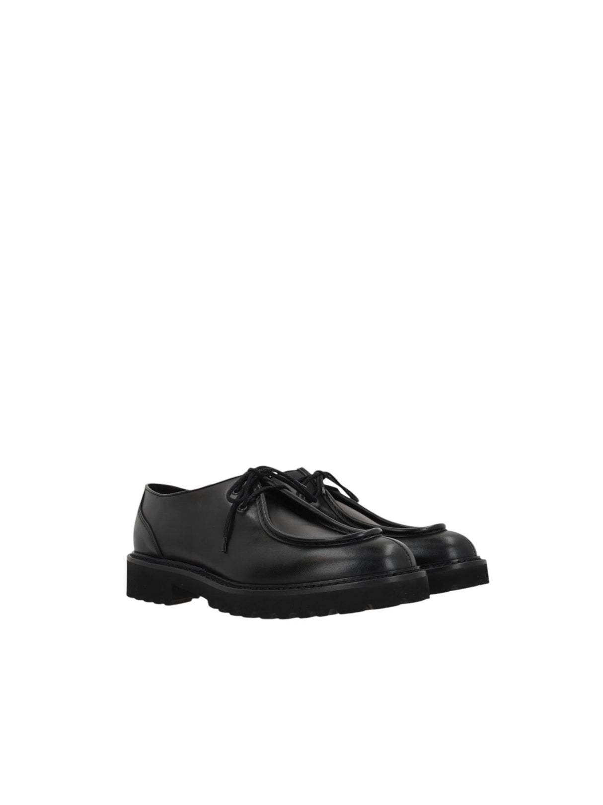 Smooth Leather Lace-up Shoes-DOUCAL'S-JOHN JULIA