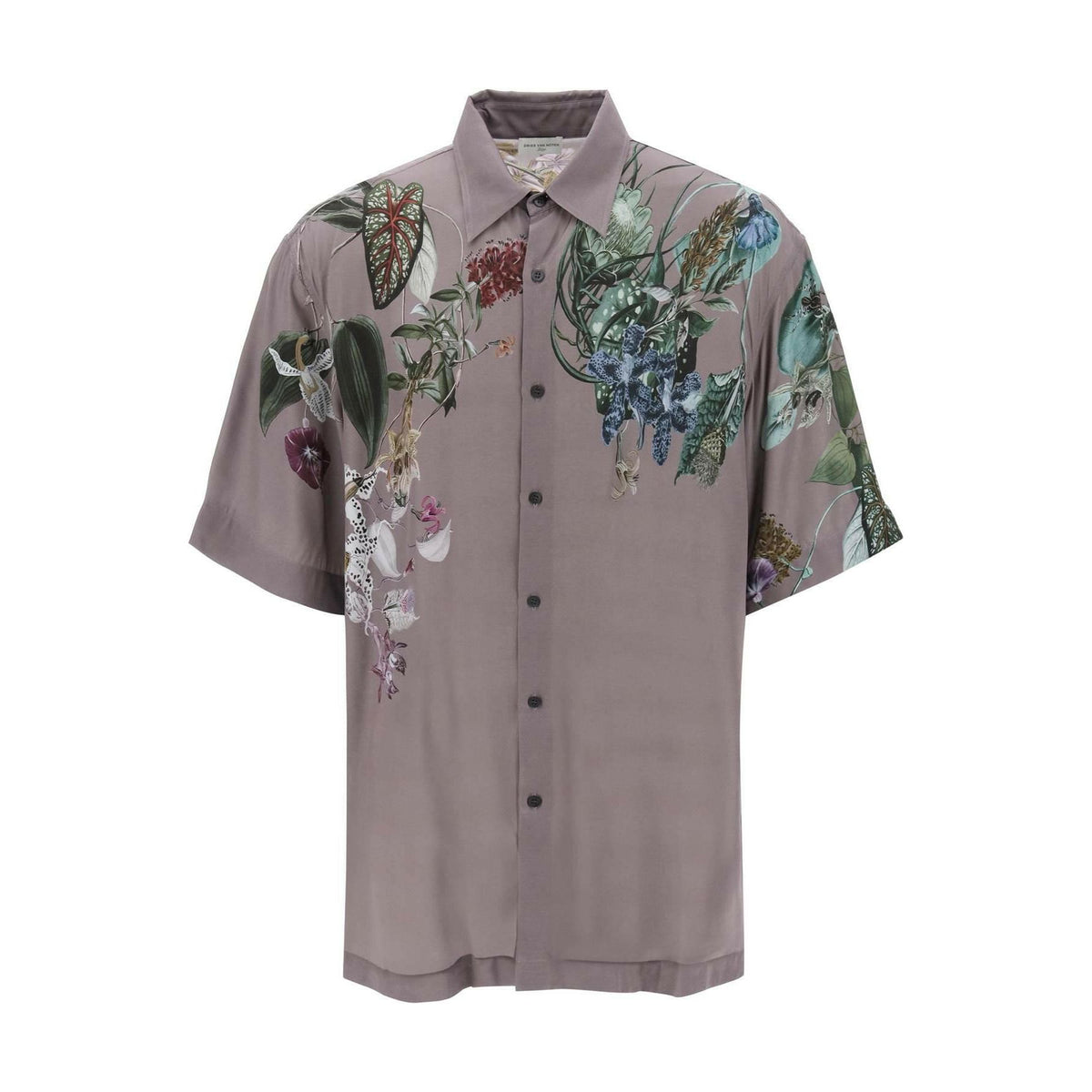 DRIES VAN NOTEN - Cassidye Floral Print Short Sleeve Shirt - JOHN JULIA