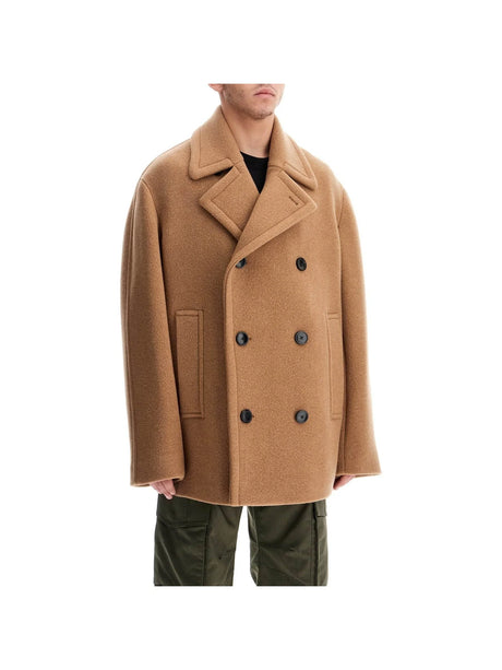 Double-Breasted Wool Coat-Dries Van Noten-JOHN JULIA